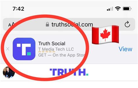 is truth social available in canada